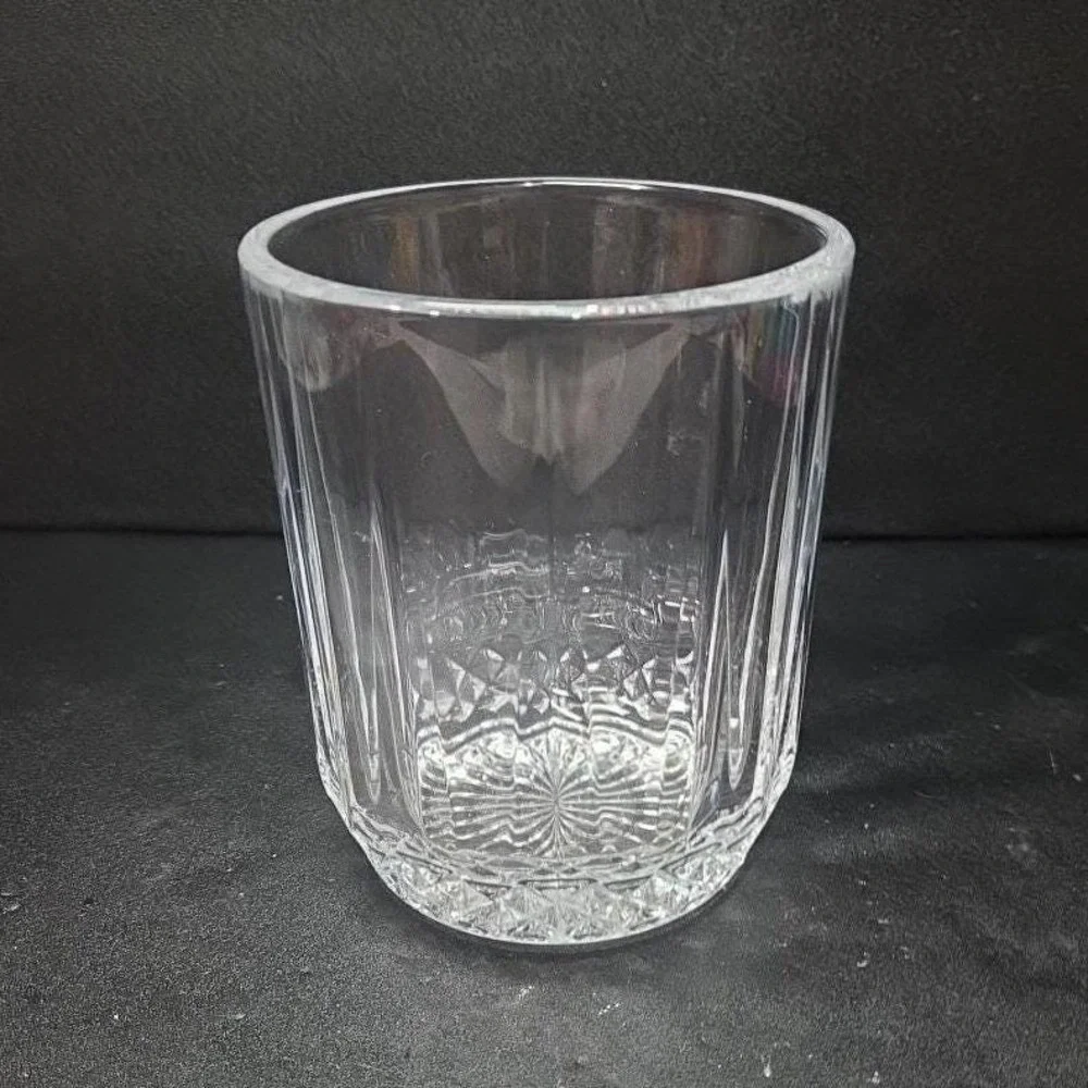 Lead Crystal Ice Bucket, Vintage Clear Glassware, Replacement Home Bar Accessory